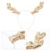 Frcolor 2-Piece Glitter Christmas Antler Hair Tie Set - Reindeer Anti-Strap Holiday Decor for New Year - Buy Online on GoSupps.com
