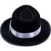 Tigerdoe Fedora Gangster Hat with White Neck Tie - Mobster Costume Set - Buy Online on GoSupps.com