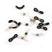 Ruwado 16 Pcs Eyeglass Chain Ends Silicone Adjustable Anti-Slip Rubber Connectors Eyeglass Strap Retainer Chain Holder Loops for Sunglasses Sports Eyeglasses Necklace Chain - Buy Online on GoSupps.com