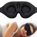 YUYVIO Sleep Mask 3D Concave Design 100percent Blackout Ultra Soft Adjustable Eye Mask 3D No Nose YUYVIO-home-150 0