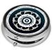 Buy Black and White Round Totem Pill Box - 3 Compartments Portable Organizer for Travel Purse & Pocket - Buy Online on GoSupps.com