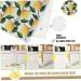 6Pcs Reusable Paper Towels Lemon Print Dish Towels for Kitchen Soft and Absorbent Dish Cloths Quick Drying Kitchen Dishcloths Dish Rags for Washing Dishes - Buy Online on GoSupps.com