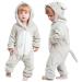 COOKY.D Unisex Winter Hooded Romper Jumpsuit 2-36 Months 18-24 Months Mouse