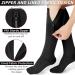 Ailaka Compression Stockings with Zipper for Men & Women - 20-30 mmHg Medical Class 2 Support Socks for Varicose Veins Edema Recovery & Pregnancy - 5x Large (Black) - 1 Pair - Buy Online on GoSupps.com