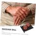 Frcolor 6 STK Wooden Health Balls - Roll & Strengthen | Hand Exercises Muscle Relief Meditation & Acupuncture Fitness - Buy Online on GoSupps.com