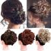 Messy Bun Hair Piece for Women Synthetic Hair Bun Curly Chignon Short Messy Wave Curly Hair Bun Extension Comb Clip in Ponytail Extension Updos Hairpieces for Women Fake Hair Accessories for Women Color2 - Buy Online on GoSupps.com