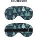 Xmas Tree Ball Stars Print Unisex Sleep Eye Mask - Soft Comfort Eye Shade for Travel Yoga & Shift Work - Black - Buy Online on GoSupps.com