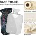 Naanle 2L Hot Water Bottle with Cover - Flowers Tree of Life | Back Pain Relief & Cold Therapy Hand/Foot Warmer - Buy Online on GoSupps.com