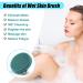 Soft Silicone Body Brush for Wet or Dry Exfoliating - Green | Sensitive Skin Scrubber & Massage Tool - Buy Online on GoSupps.com