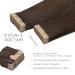 WhenALIFE Tape Extensions - 20Pcs 30g 25cm Real Remy Hair Invisible Skin Weft Silky Straight Dark Brown #2A - Premium Quality Hair Extensions - Buy Online on GoSupps.com
