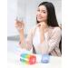 ZIKEE Weekly Pill Organizer - Portable 7 Day Pill Box with Dual Protection for Travel | Colorful Cases for Vitamins Fish Oils & Supplements - Buy Online on GoSupps.com
