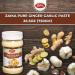 Zaika Pure Ginger Garlic Paste 26.5oz (750gm) Premium Quality Ginger Garlic Paste for Cooking Airtight Jar | Non-GMO | No Colors | Indian Origin Fresh Ginger Garlic All-Natural Ingredients (Ginger Garlic Paste) - Buy Online on GoSupps.com