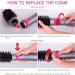 Brightup Hair Dryer Brush & Volumizer with Negative Ionic Technology - Detachable Brush Head, Hot Air Styler for Curling, Straightening & Styling - Heat Protective Glove Included (Black Red) - Buy Online on GoSupps.com