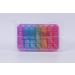 7-Day Pill Organizer with 4 Compartments | Portable Medication Box for Tablets | Removable Purple Housing - Buy Online on GoSupps.com