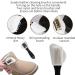 2Pcs Premium 4 Sided Suede Brush for Shoes - Multipurpose Matte Leather Care Tool for Stain Removal and Cleaning Shoes/Boots - Buy Online on GoSupps.com