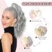 Brikabia Ponytail Extension - Clip-In Long Curly Hair Piece for Women 40cm Black Brown - Buy Online on GoSupps.com