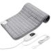 Heating cushion heat cushion with automatic shutdown heat cushion for back neck shoulder stomach soft flannel surface silver gray (30 x 60 cm) 30x60cm silver gray