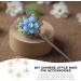HOOTNEE 50pcs hairpin accessories rhinestone hair clips DIY flower Headdress Accessory the flowers Golden 1X1cm - Buy Online on GoSupps.com