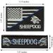 2Pc Sheepdog Thin Blue Line Tactical USA Flag Patches - Support Law Enforcement - Buy Online on GoSupps.com