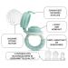 BEBI BORN Baby Fruit Teat - 1 Teat + 3 BPA-Free Silicone Teats (3-24 Months) | Safe & Versatile Fruit Teat for 4+ Months | Blue Teat with Usage Instructions - Buy Online on GoSupps.com