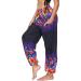 Haiorziyou Women's Baggy Hippie Jogging Pants | Boho Light Harem & Beach Yoga Pants | Comfortable Summer Aladdin Pants in Red - Buy Online on GoSupps.com