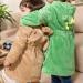 Feiliandajj Unisex Baby Toddler Fleece Bathrobe | Cute Animal Ears Hooded Gown for Boys & Girls 1-6 Years - Soft & Cozy in Green - Buy Online on GoSupps.com