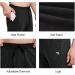 Baleaf Men's Cotton Leisure Jogging Pants | Straight Leg Sports & Yoga Pants | Black Long Training Pants with Pockets - Buy Online on GoSupps.com