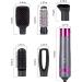 XLQ 5in1 Blow Dryer Brush for Women - Multifunctional Styler with Negative Ion Technology - Detachable Straightener and Curling Attachments - Black Purple Upgrade Gift Box - Buy Online on GoSupps.com