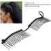 Banana Hair Clips Comfortable Fashion Vintage Clincher Comb Tool Simple 2 Pieces Durable for Girl for Thick Wavy Curly Hair (Black) - Buy Online on GoSupps.com