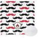 YouCustomizeIt Personalized Mustache Print Washcloth