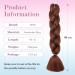 Shop Tess Braids Extensions - 60 cm Chocolate Brown Jumbo Kanekalon Hair - 3 Pack Braid Extensions for Box Braids - Buy Online on GoSupps.com