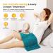 Large Weighted Heating Pad for Back Pain Relief - 4 Heating Levels - Fast Heating - 12x24 - Washable - Blue - Buy Online on GoSupps.com