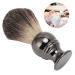 Men's Portable Stainless Steel Shaving Brush - Travel-Friendly Design | Gun Color - Buy Online on GoSupps.com