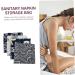 4pc Makeup Linen & Aunt's Towel Storage Bag Set | Mini Travel Toiletry & Coin Purse Containers - Buy Online on GoSupps.com