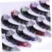 minkissy 7 Pairs Fake Eyelashes False Lashes Curl Lash Extensions Individual Lashes False Eyelashes Makeup Eyelashes Lash Clusters with Color Fake Lashes Make up Extend Chemical Fiber - Buy Online on GoSupps.com