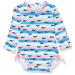 Hatley Baby Girls Rash Guard Set Nautical Whales 12-18 Months