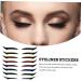 Healeved 72 Pairs Glitter Eyeliner Eye Makeup Stickers Invisible Eye Line Strips Double-sided Tape Instant 1 count (Pack of 1) Assorted Colorx2pcs - Buy Online on GoSupps.com