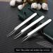 3pcs Acne Clip Facial Pimple Comedone Nippers Curved Straight Blackhead Tweezer Set Stainless Steel Blemish Tools - Buy Online on GoSupps.com
