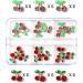 RUNRAYAY 36Pcs 3D Cherry Nail Art Charms Red & Pink Elegant Nail Studs Diamonds for Nail Accessories Summer Fruit Nail Jewelry Decoration for Diy Crafts Nail Decor - Buy Online on GoSupps.com