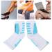 Foot Sleeve for Flexible Movement - Sectional Compression Sports Heel Socks (White & Blue) | Enhance Performance & Comfort - Buy Online on GoSupps.com