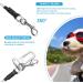 Yaodhaod Dog Safety Belt - Steel Wire Bite-Resistant Car Seat Belt for Dogs & Cats - Double Tick & Buckle Adapter - 40cm (Silver) - Buy Online on GoSupps.com