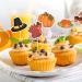 HOKPA Thanksgiving Cupcake Toppers 36 Pcs Turkey Pumpkin Maple Leaf Chestnut Muffin Cupcake Picks for Thanksgiving Day Festival Party Decoration - Buy Online on GoSupps.com