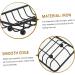 Anneome Soap Holder Bathroom Soap Dish Metal Soap Rack Soap Container Soap Dishes for Bar Soap Shower Soap Dish Soap Dish for Shower Travel Bath Soap Face Wrought Iron Black 12.00X9.00X3.00CM - Buy Online on GoSupps.com
