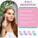 Glowsavy Silicone Cleansing Brush - 4 Speeds, Waterproof & USB Rechargeable - Pink Facial Spa Machine for Makeup Skincare Removal - Buy Online on GoSupps.com