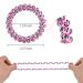 Spiral Hair Ties Set - 8 Pack Coil Hair Accessories for Active Women in Pink-Purple | Strong Grip Hair Scrunchies - Buy Online on GoSupps.com