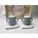 Jane and Kate 2-Pack Food Grade Silicone Training Cup and Straw | 5oz Spill Proof - 6 Months+ | Green & Blue - Buy Online on GoSupps.com