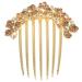 minkissy Hair Jewelry Wedding Accessories for Brides Rhinestone Hair Comb Hair Side Combs Decorative Hair Combs for Women Accessories Comb Headband Ponytail Miss Rhinestones Petal