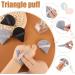 Pimoys 6-Piece Triangle Powder Puff Set - Soft Velour Makeup Sponges for Foundation & Setting Powder - Beauty Blender & Body Powder Applicator - Black & Gray - Buy Online on GoSupps.com