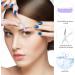 Premium Purple Eyebrow Shears & Tweezers Set | Trimmer Razors & Facial Hair Removal Tools for Men & Women - Buy Online on GoSupps.com