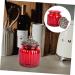 Zerodeko 1pc Red Airtight Jar Food Decor Spice Containers Red Decor Clear Pasta Containers Tea Storage Jar Condiments Containers Rice Container House Decorations for Home Can Glass Resin - Buy Online on GoSupps.com
